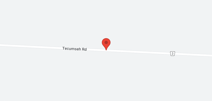 map of 16525 TECUMSEH ROAD